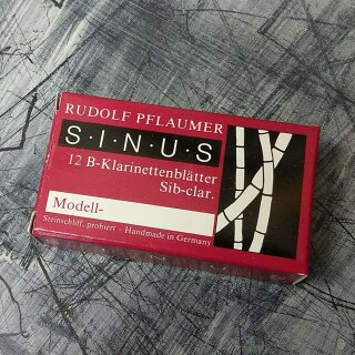 PFLAUMER Sinus Modell A Blätter für deutsche Klarinette (12er Packung) 2,0