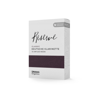 DADDARIO Organics Reserve Classic deutsche Bb- Klarinette-Blätter (10er Packung) 2,0