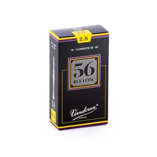 VANDOREN 56 Rue Lepic Bb-Boehmklarinette-Blätter (10er Packung) 2 1/2
