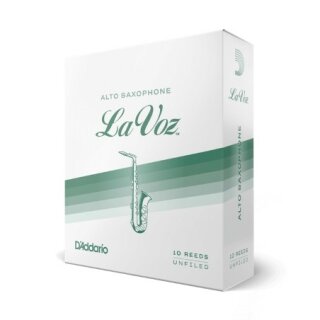 DADDARIO La Voz Blätter für Altsaxophon (10er Packung) Medium Soft