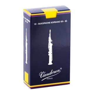 VANDOREN Tradition-Blätteral Sopransaxophon-Blätter (10er Packung)