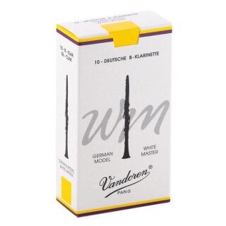 VANDOREN White Master deutsche Bb- Klarinette-Blätter, neuer Schnitt (10er Packung)