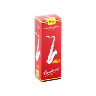 VANDOREN Java filed Red cut Tenorsaxophon-Blätter (5er Packung) 2,5