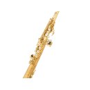 ANTIGUA SS3282 Sopransaxophon, lackiert, einteilig, inkl. Leichtkoffer mit Rucksackgarnitur