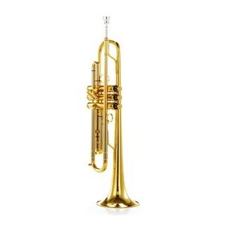 KÜHNL & HOYER B-Trompete „UNIVERSAL“ Malte Burba, Vollsilbermundrohr, Amado-Wasserklappen, Messingschallstück, Goldlack, ohne Etui