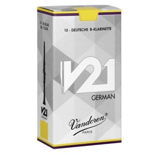 VANDOREN V21 deutsche Bb- Klarinette-Blätter (10er Packung)
