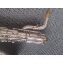 Baritonsaxophon "Weltklang", versilbert, inkl. Koffer, SN: 808