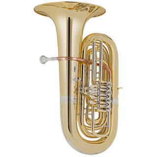 CERVENY Bb Tuba, Junior, Messing, lackiert, 4 Ventile, Modell CBB671-4G