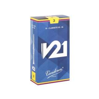 VANDOREN V21 Bb-Boehmklarinette-Blätter (10er Packung) 3,0