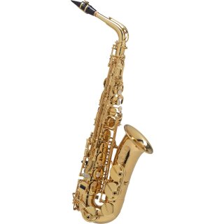 SELMER AXOS Altsaxophon Goldlack, mit Gravur, Etui Axos, Mundstück Selmer S80 C+
