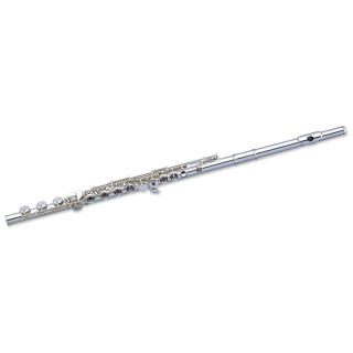 PEARL Querflöte B665 RBE, Silberkopf, Ringklappen, E-Mechanik, H-Fuß, Brezza