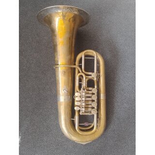 F-Tuba B&S, 5-ventilig, Neusilberkranz, unlackiert , ohne Seriennummer
