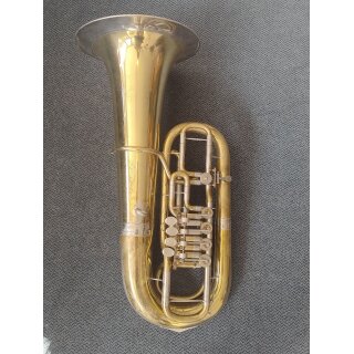 F-Tuba GERHARD SCHNEIDER, 5-ventilig, Neusilberkranz, lackiert , ohne Seriennummer