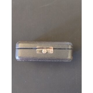 2 Klarinetten-Mundstücke, eingefärbter Kautschuk (A.Wilscher, ???) inkl, Holzkapsel und Etui