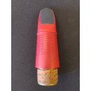 2 Klarinetten-Mundstücke, eingefärbter Kautschuk (A.Wilscher, ???) inkl, Holzkapsel und Etui