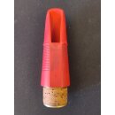 2 Klarinetten-Mundstücke, eingefärbter Kautschuk (A.Wilscher, ???) inkl, Holzkapsel und Etui