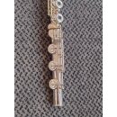 YAMAHA Querflöte YFL-372, Silberkopf mit vergoldeter Mundlochplatte, Ringklappen, H-Fuß, SN:019104