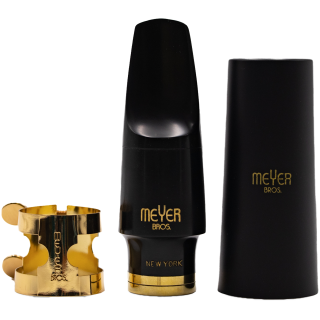 MEYER BROS. Kautschuk Mundstück NEW YORK, Connoisseur Series für Altsaxophon 7