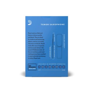 Rico Plasticover Tenorsaxophon Blätter - Stärke 3.0, 5er Pack - Kunststoffbeschichtet Für Besseren Sound